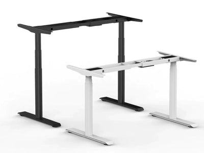 What is the difference between a single motor desk and a double motor desk?