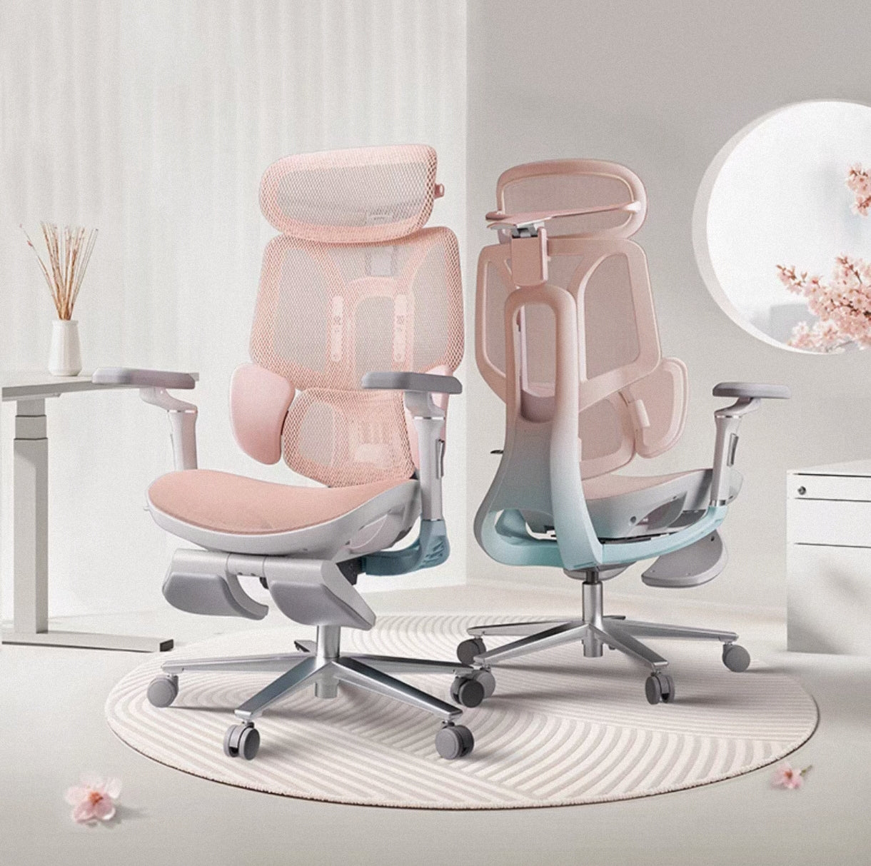 HBADA E3 Pro Ergonomic Office Chair (cherry blossoms) – KZCHAIR