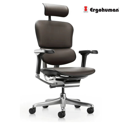 Ergohuman Elite Leather 2.0 Genuine Leather Ergonomic Office Chair