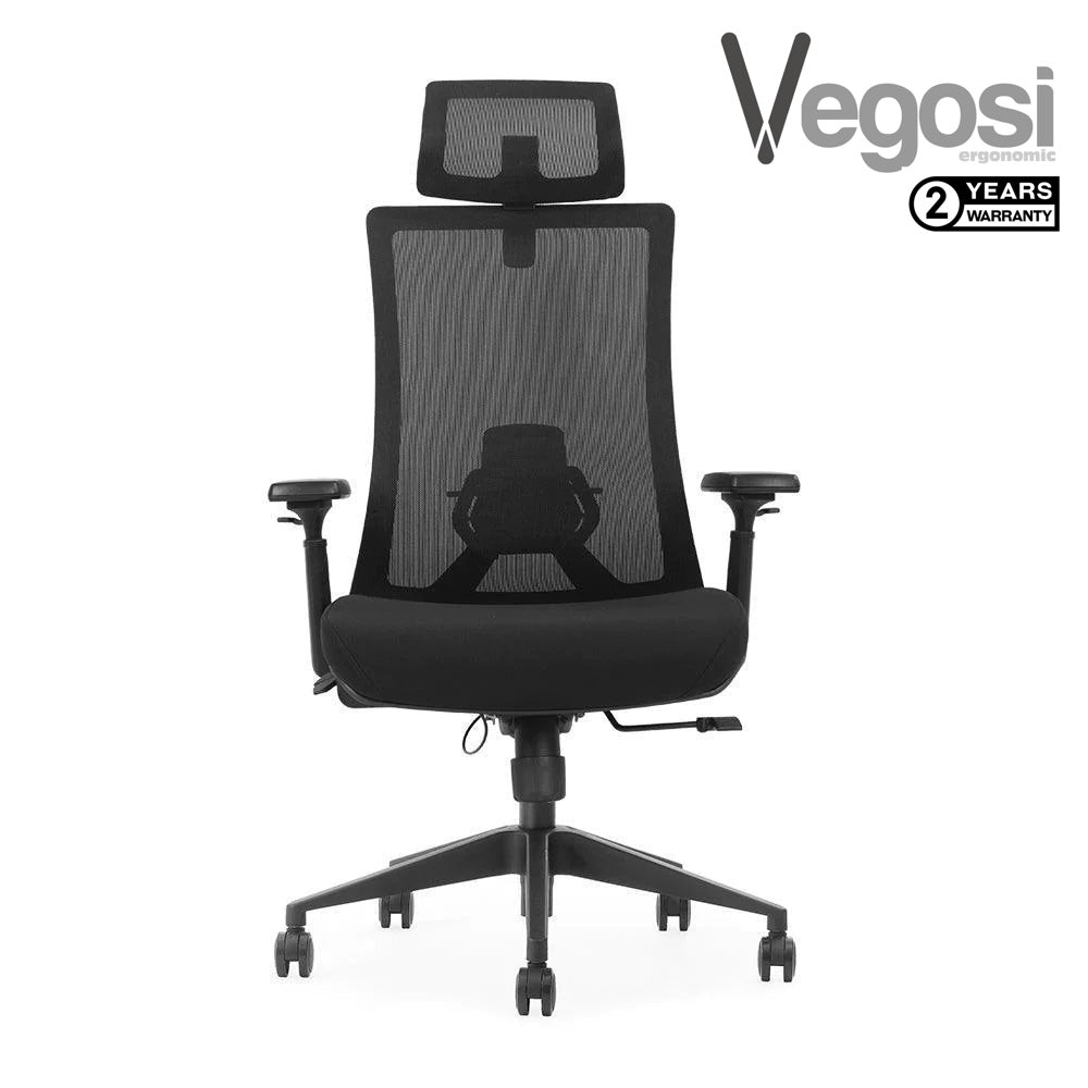 Vegosi 辦公人體工學椅-K9 高度可調全功能 – KZCHAIR