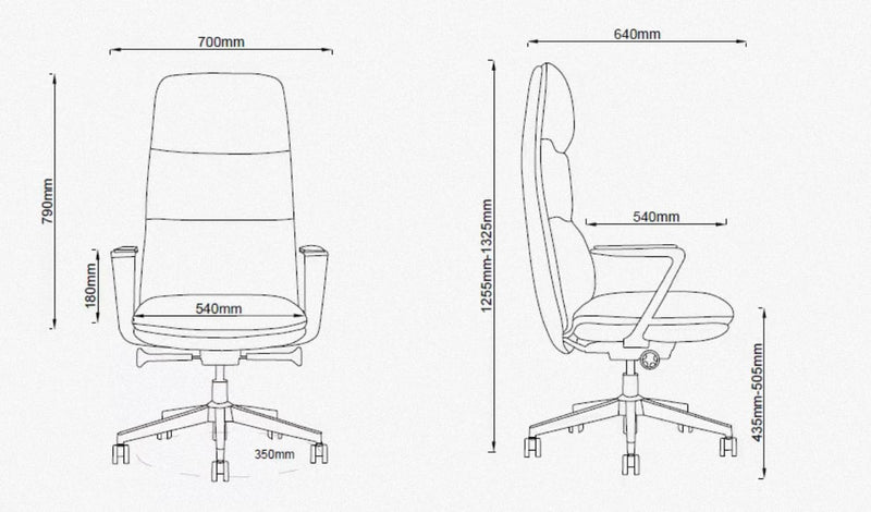 KPENATO-Executive Leather Ergonomic Chairs 08993
