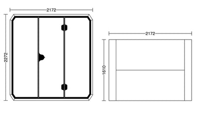 Osilen Office Silence Pod 電話亭（可容納 4 人）