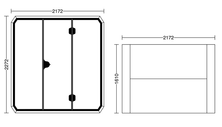 Osilen Office Silence Pod 電話亭（可容納 4 人）