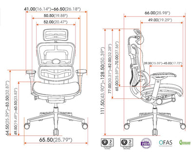 Ergohuman S Ergonomic Office Chair