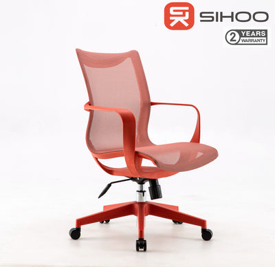 SIHOO M77 Computer Ergonomic Mesh Chair Office Chair Red/Grey