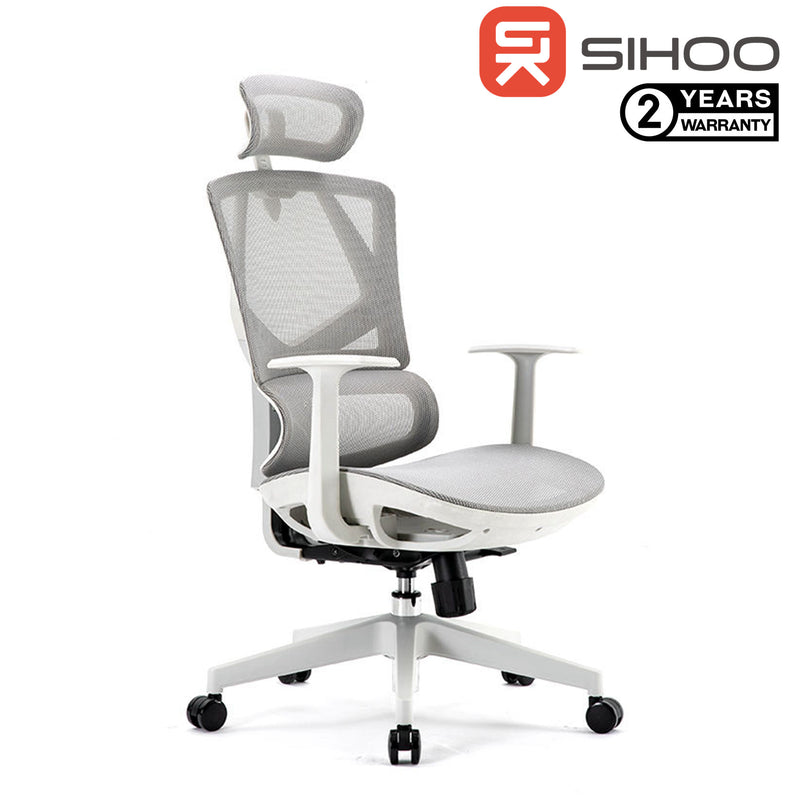 SIHOO M91 High Back Grey Ergonomic Mesh Office Chair (Suitable for teenager)